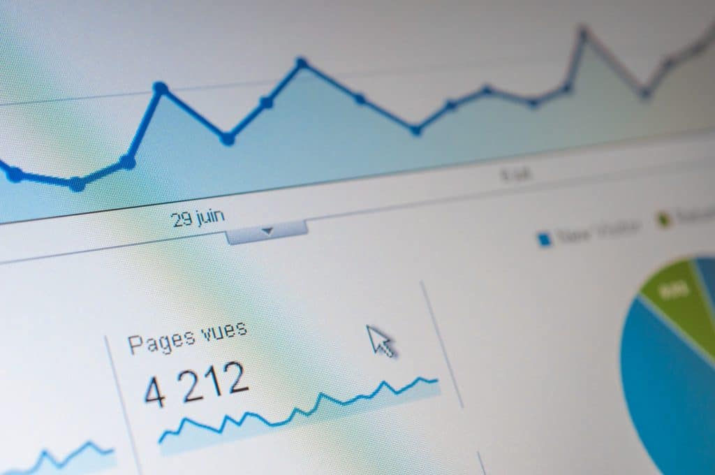 google analytics page views screenshot